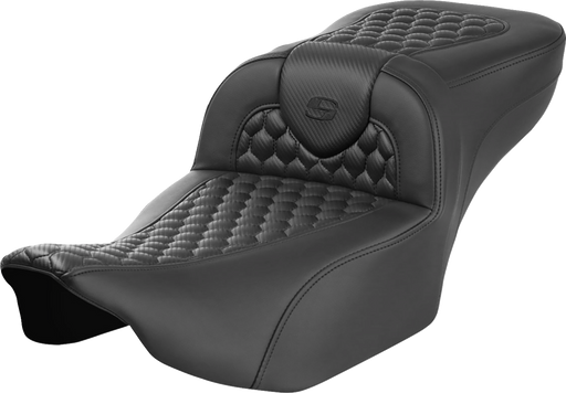 SADDLEMEN Roadsofa Extended Reach Seat - without Backrest - Honeycomb - FLTR/FLHX '23-'24 823-07-19000 - PartsOutlet.com.au