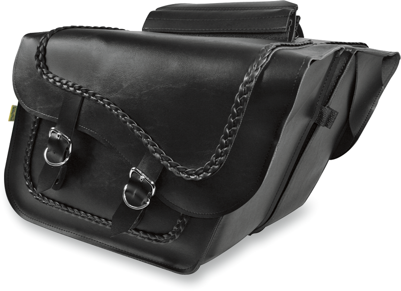 WILLIE & MAX LUGGAGE Fleetside Slant Saddlebags - Black 58709-20