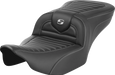 SADDLEMEN Roadsofa Seat - without Backrest - Tuck-n-Roll - Carbon Fiber - FLTR/FLHX '23-'24 823-07-20400 - PartsOutlet.com.au