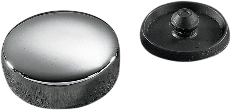 COLONY Chrome Stem Bolt Cover and Rubber Plug - '57-'78 XL - 8810-2