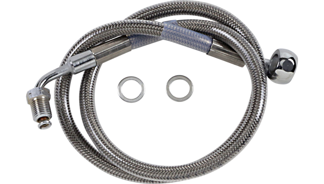 DRAG SPECIALTIES Brake Line - +6" - Stainless Steel - '18-'20 Softail 618601-6