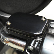 JOKER MACHINE Master Cylinder Cover - Brake - Front - Smooth - Black - '08-'23 FL - 08-004B - PartsOutlet.com.au