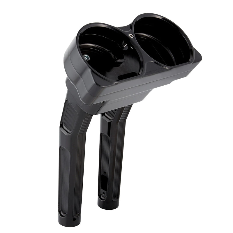 ARLEN NESS METHOD BAGGER KICKBACK RISERS - 10" - Black - FL '15-'24 - 520-032