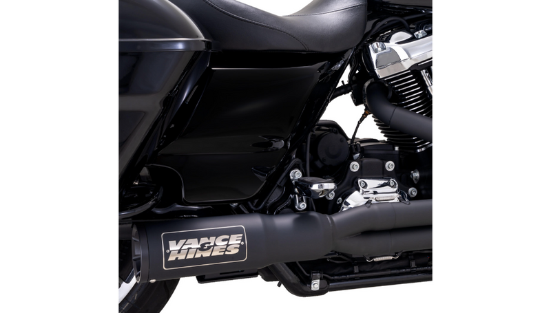 VANCE & HINES Hi-Output RR Exhaust System - Matte Black - '17-'23 FL - 47321 - PartsOutlet.com.au