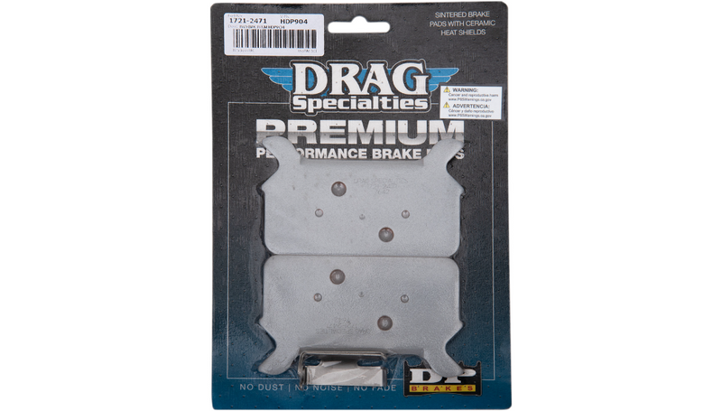 DRAG SPECIALTIES Sintered Brake Pads - Harley-Davidson 1986-1999 - Touring HDP904 - PartsOutlet.com.au