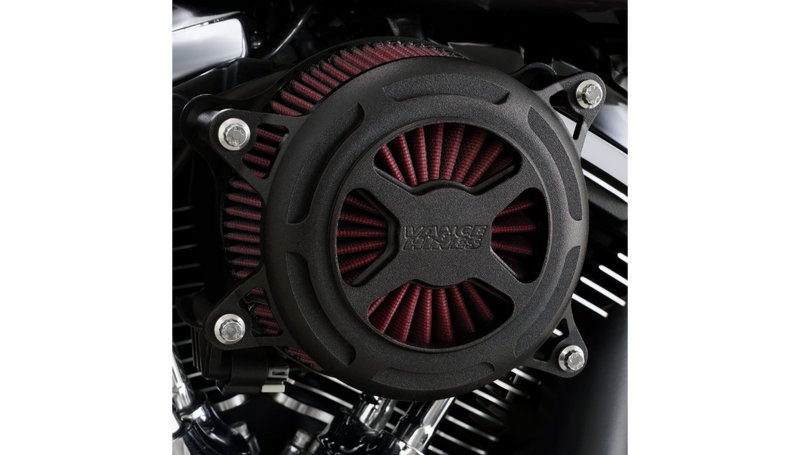 VANCE & HINES VO2 X Air Intake - Black Wrinkle - Harley-Davidson 2017-2023 - 42365 - PartsOutlet.com.au