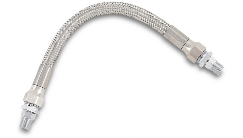 DRAG SPECIALTIES Oil Line with Fittings - Stainless Steel - 8" - 608
