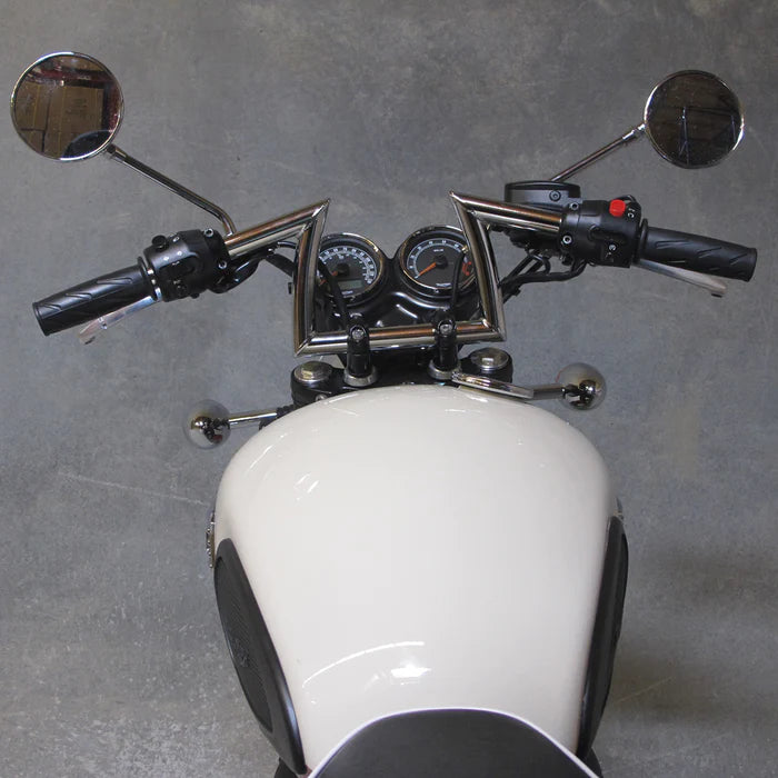 BILTWELL Handlebar - Keystone - Black - SLOTTED - 6001-2016 - PartsOutlet.com.au