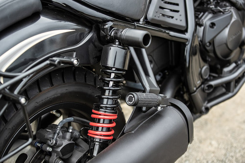 BURLY BRAND Slash Cut - Passenger Footpegs - Black - Honda '21-'24 - B13-1205B - PartsOutlet.com.au