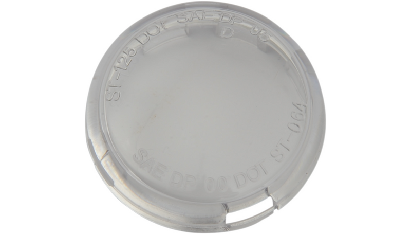 DRAG SPECIALTIES Turn Signal Lens - Clear - Harley-Davidson '00-'24 - 162375-HC3 - PartsOutlet.com.au