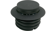 DRAG SPECIALTIES Non-Vented Pop-Up Gas Cap - Harley-Davidson 1996-1999 - Black Wrinkle 03-329B-B - PartsOutlet.com.au