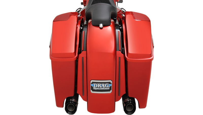 KLOCK WERKS The One Rear Fender - Frenched - Black - Steel - Harley-Davidson 2009-2023 - KWF-01-0304 - PartsOutlet.com.au