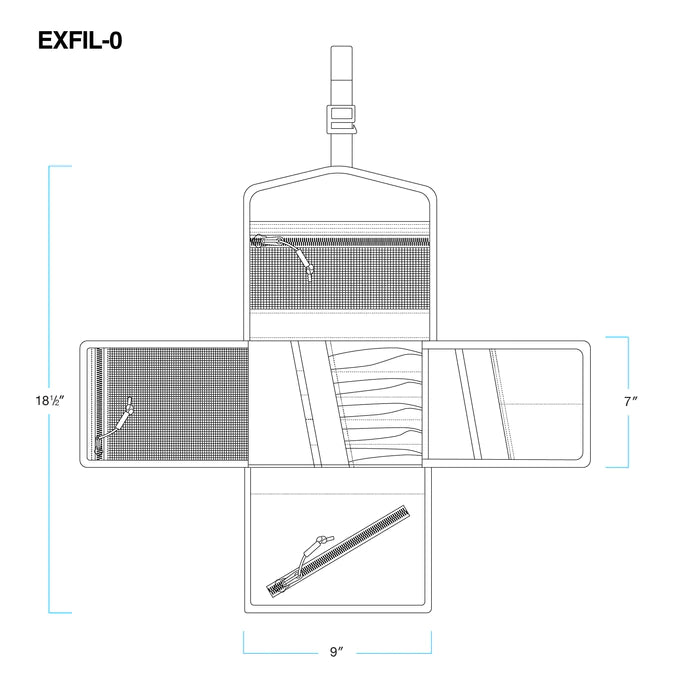 BILTWELL EXFIL-0 2.0 Tool Roll - Black 3017-01 - PartsOutlet.com.au