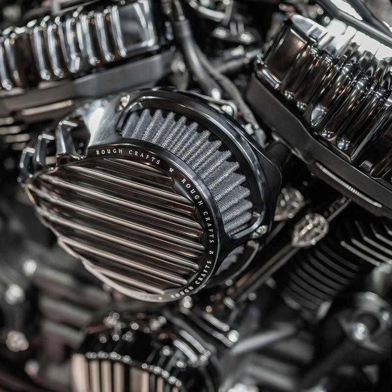 ARLEN NESS Rough Craft Air Cleaner Kit - Black -  Touring '24+ & Softail '25+ - RC-600-021