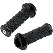 BILTWELL Grips - Alumicore - Dual Cable - Black 6604-201-01 - PartsOutlet.com.au