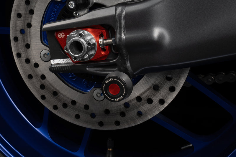 GILLES TOOLING Swingarm Spool - Black - Aprilia/Ducati/Honda/Yamaha - PSA2-M6-BD