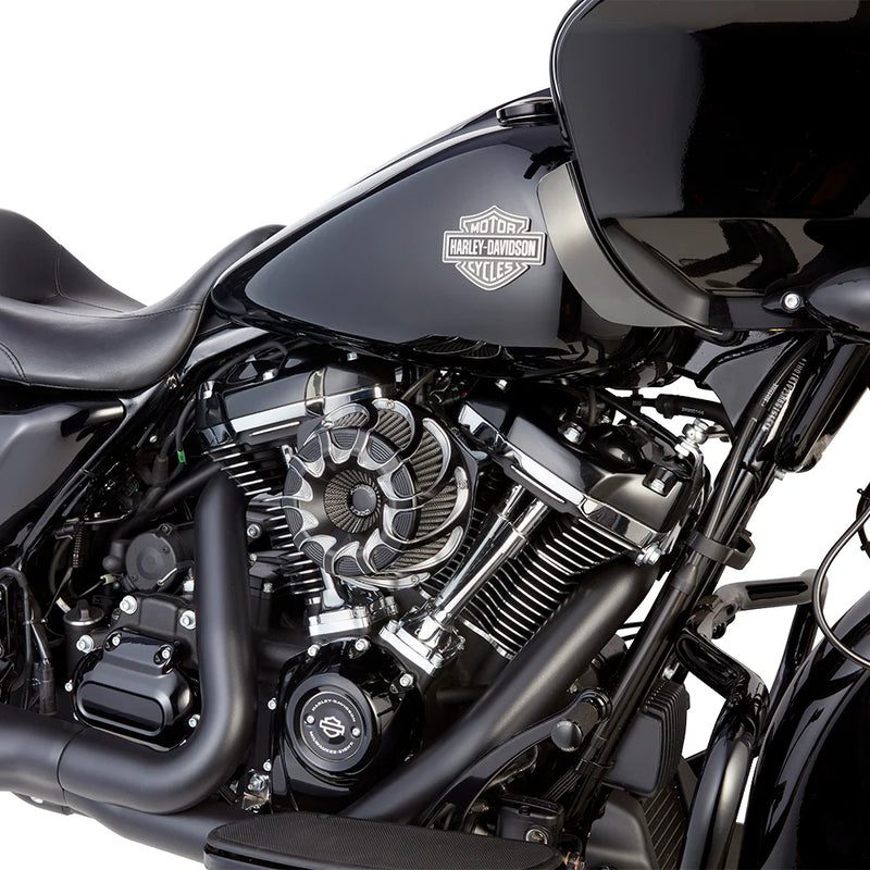 ARLEN NESS Inverted Series Air Cleaner Kit - Drift - Black - FL Touring '24+ & Softail 25+ - 600-229