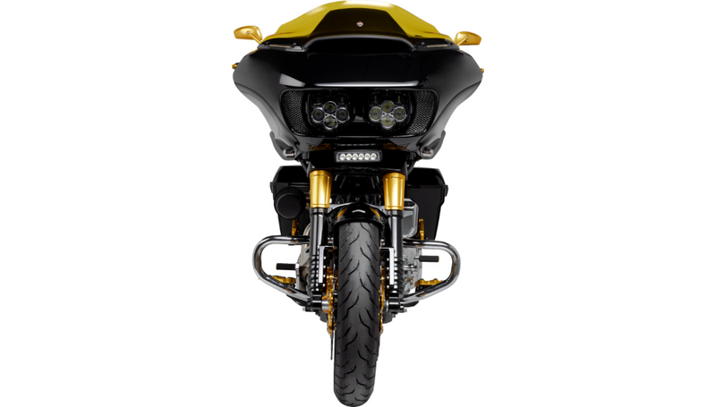 CUSTOM DYNAMICS Windshield Trim - Sequential Turn Signal - Black - FLTR '15-'22 - CD-RG-SWT-AW2-B