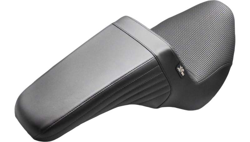 LE PERA Kickflip Up Front Seat - Basketweave - Black - FL/FX '18-'25 - LYU-590BW