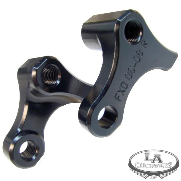 LA CHOPPERS Rear Lowering Kit - Black Powder Coated - Lowers 1" - Dyna '06-'17 - LA-7590-02B