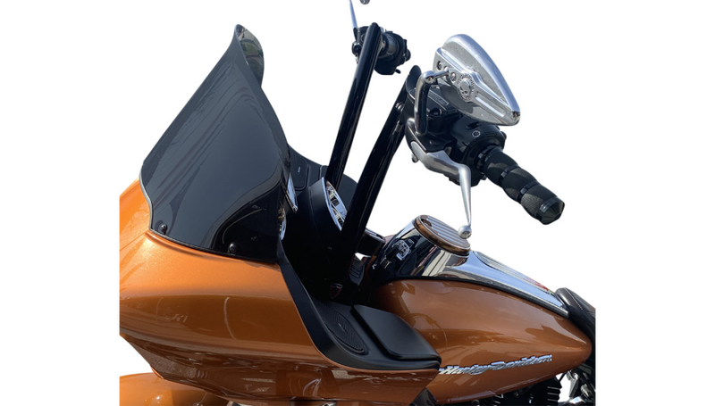 FAT BAGGERS INC. 1-1/2" EZ Install Pointed Top Handlebar - 14" - Black - FLTR '15-'20 - 806014-B