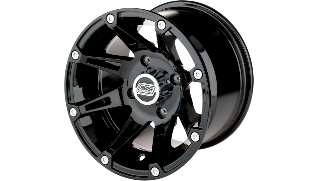 MOOSE UTILITY Wheel - 387X - Rear - Black - 14x8 - 4/156 - 4+4 - 387MO148156GB4