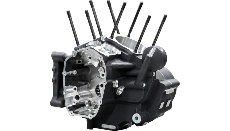 S&S CYCLE Crankcase - MK-Series "B" - Black - M8 Softail '18-'24 - 310-1326