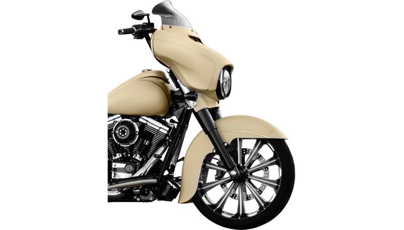 KLOCK WERKS Flare Windshield - 8-1/2" - Dark - Smoke - FLHT '14-'25 - KWW-01-0210-2014