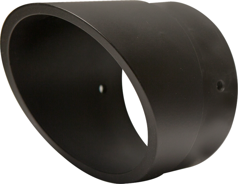 BASSANI XHAUST 3" Endcap  Firepower Mufflers - Black - Slashcut BE30SB