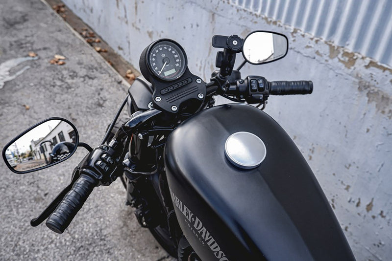BURLY BRAND Handlebar - Club - Black - Harley-Davidson 2016-2022 - B12-6000B - PartsOutlet.com.au