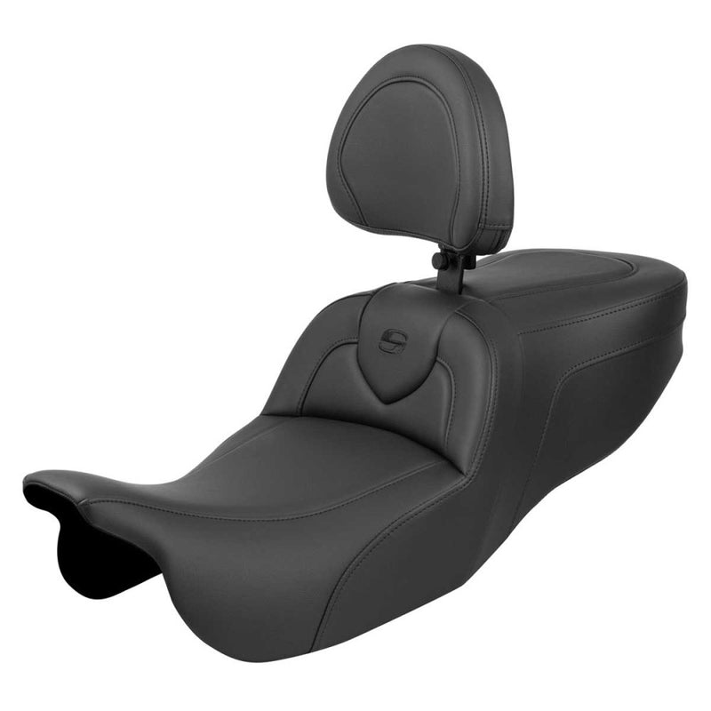 SADDLEMEN Roadsofa Seat - with Backrest - Plain - FLRT/FLTRT '15-'25 - 815-07-187BR