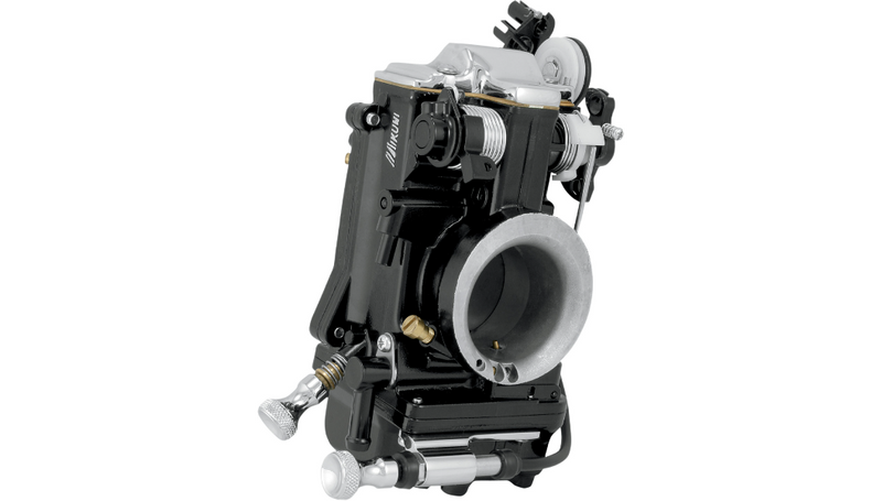 TODD'S CYCLE Enrichener Cable Relocation Bracket Kit with Knobs - Mikuni - Chrome - TMK-1