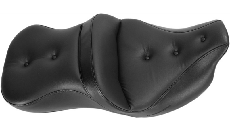 SADDLEMEN Heated Pillow Top Roadsofa™ Seat FL '08-'23 HD Touring - Street/ Road/ Electra - 808-07B-181HCT - PartsOutlet.com.au