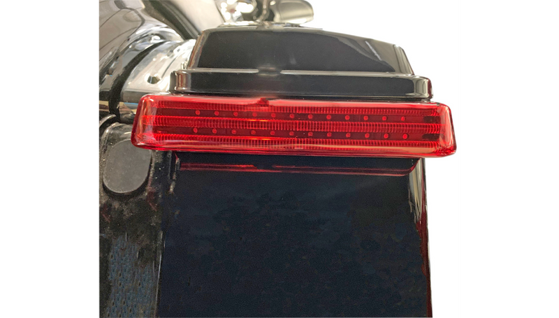 CUSTOM DYNAMICS Saddlebag Lights - BCM - Black/Red - FL '14-'25 - PB-SB-BCM-BR