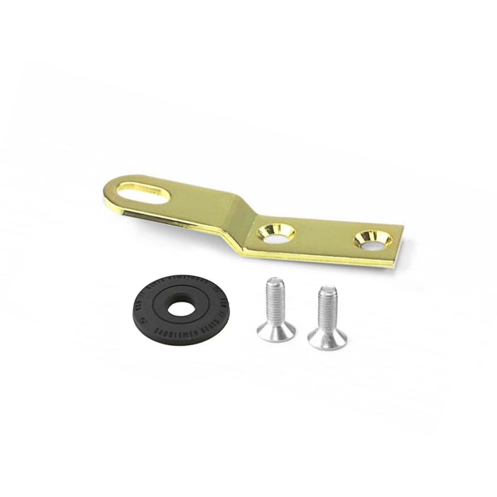 SADDLEMEN Seat Bracket - Gold - 1/4"-28 10545GOB