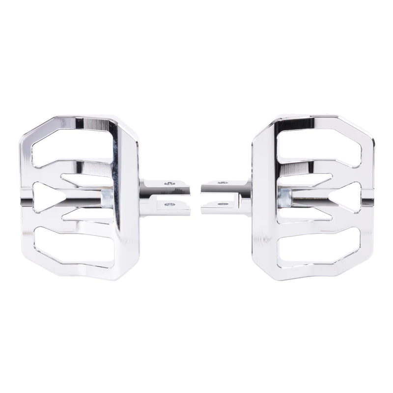 THRASHIN SUPPLY Mini Aggressor Floorboards - Chrome - Rear - Harley-Davidson '72-'25 - TSC-2031-3-D