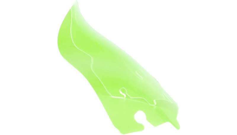 KLOCK WERKS Kolor Flare Windshield - 6.5" - Green Ice - FLH '14-'25 - KWW-01-0646