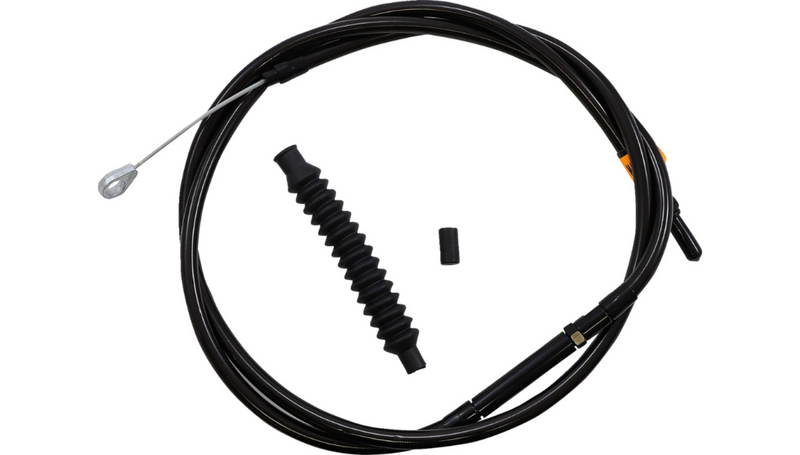 LA CHOPPERS CLUTCH CABLE MIDNIGHT STAINLESS FOR 15"-17" APE HANGERS - Touring/Trike '08-'16 - LA-8010C16M