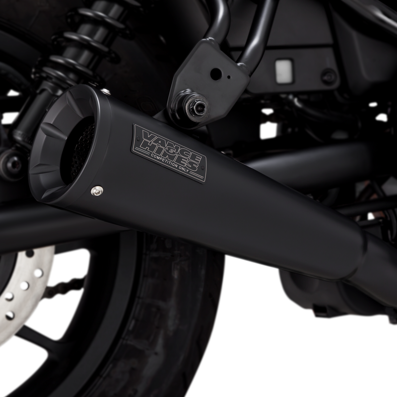 VANCE & HINES Upsweep Slip-On Muffler - Black - Honda Rebel 2017-2019 - 48421 - PartsOutlet.com.au