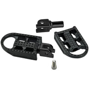 BILTWELL Mushman Step Footpegs - Black - Softail '18+ - 7002-201-03 - PartsOutlet.com.au