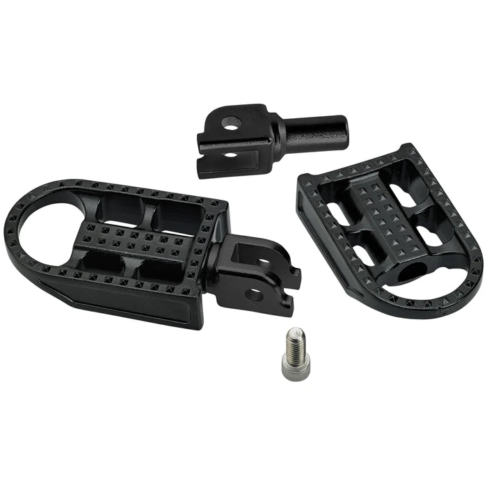 BILTWELL Mushman Step Footpegs - Black - Softail '18+ - 7002-201-03 - PartsOutlet.com.au