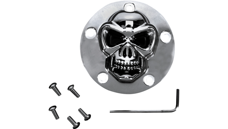 DRAG SPECIALTIES Skull Points Cover - Twin Cam '99-'17 - 30-0181-BC-222 - PartsOutlet.com.au