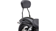 COBRA Round Sissy Bar - Short - Black - '04-'17 Sportster 602-1253B - PartsOutlet.com.au