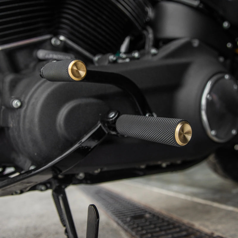 ARLEN NESS KNURLED FOOTPEGS, BRASS - STANDARD MALE MOUNT - 07-932 - PartsOutlet.com.au