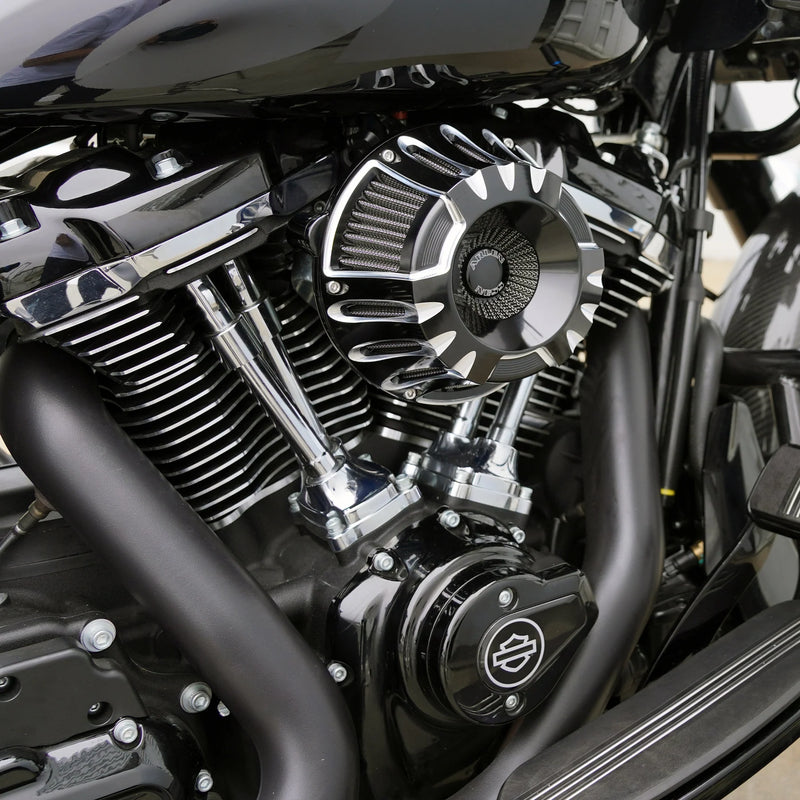 ARLEN NESS Inverted Series Air Cleaner Kit - Deep Cut - Black - Touring '24+ & Softail 25+ - 600-227