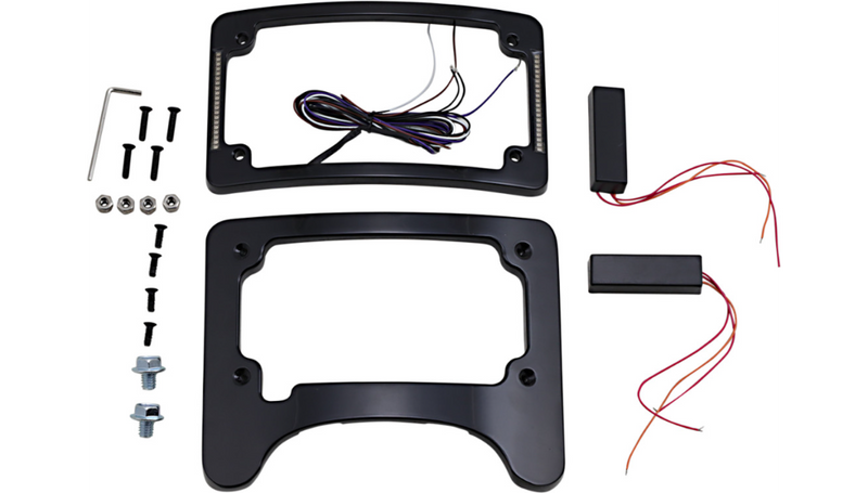 CUSTOM DYNAMICS License Plate Frame/Turn Signal Eliminator - Black - FL '14-'23 - TS-ELIM-06BCM-B