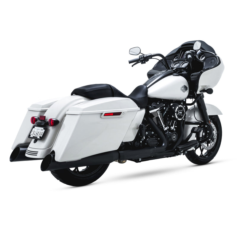 VANCE & HINES Blackslash 450 Slip-On Mufflers - Black - '17-'23 FL - 46764 - PartsOutlet.com.au