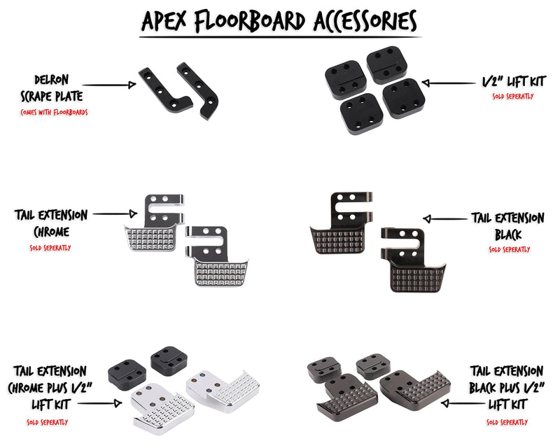 THRASHIN SUPPLY CO. Apex Floorboards - Chrome TSC-2211-3 - PartsOutlet.com.au
