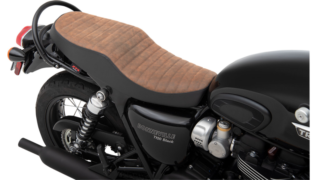 Z1R Retro Seat - Classic - Triumph '16-'19 - Brown/Black 0810-2216 - PartsOutlet.com.au