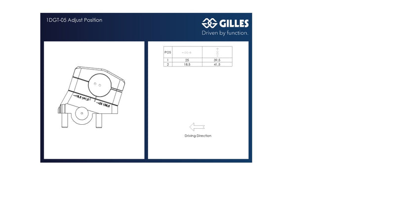GILLES TOOLING 1D.GT Risers - Handlebar - Pan America '21-'24 - Black - 1DGT-05-B